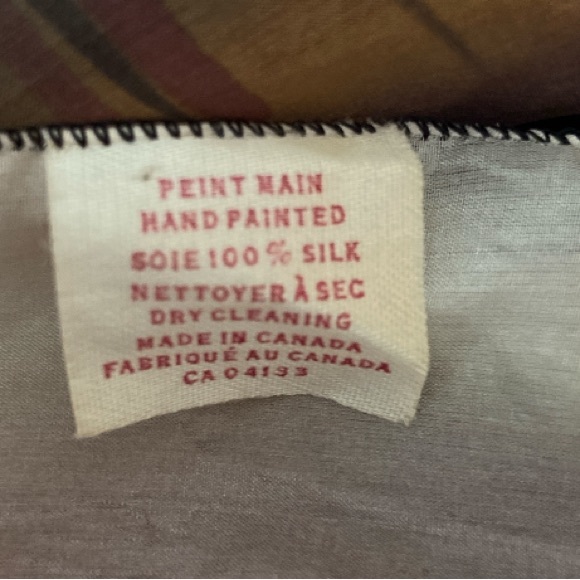 Cleo Handpainted 100% Silk Scarf - Picture 5 of 15